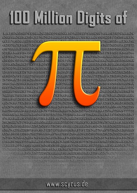 pi 100 million digits.